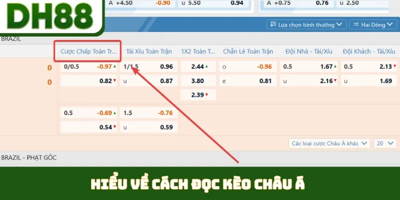 Cách Đọc Kèo châu Á - Chìa Khóa Vàng Chốt Kèo Tại DH88 - bixon