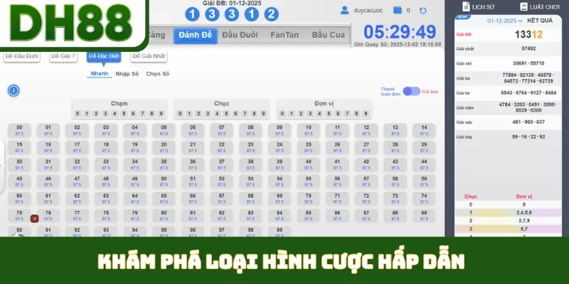 Xổ Số DH88 - Đỉnh Cao Giải Trí, Kiếm Tiền Mỗi Ngày - bixon