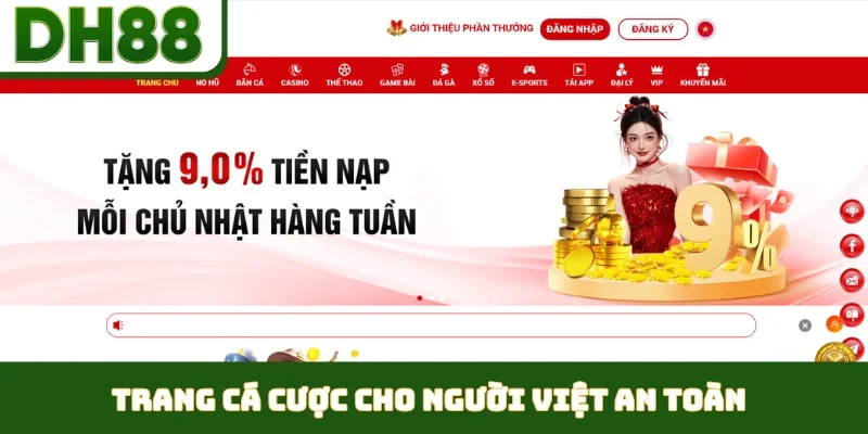 Trang Cá Cược Cho Người Việt - DH88 Cùng Bạn Giải Trí - bixon